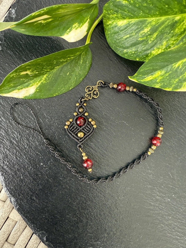 All the others Makramee Dreadwrap Hairwrap Extention Witchcore Boho Dread Wrap